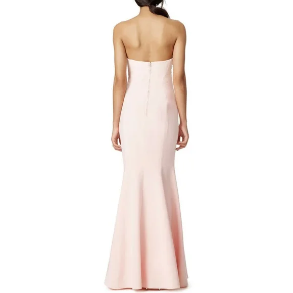 JILL STUART Academy Pink Strapless Floor Length Gown 12 Wedding Formal Dress - Picture 4 of 16